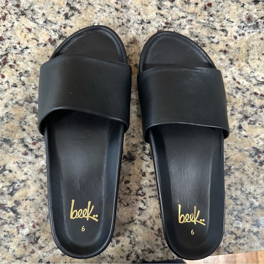 Beek Gallito black size 6 sandals